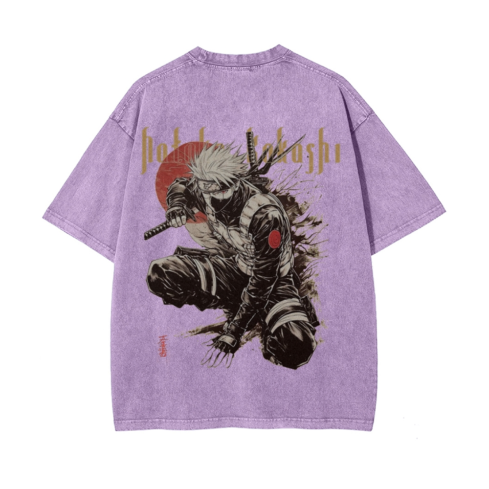 Kakashi Hatake Vintage Oversized T-Shirt | NARUTO