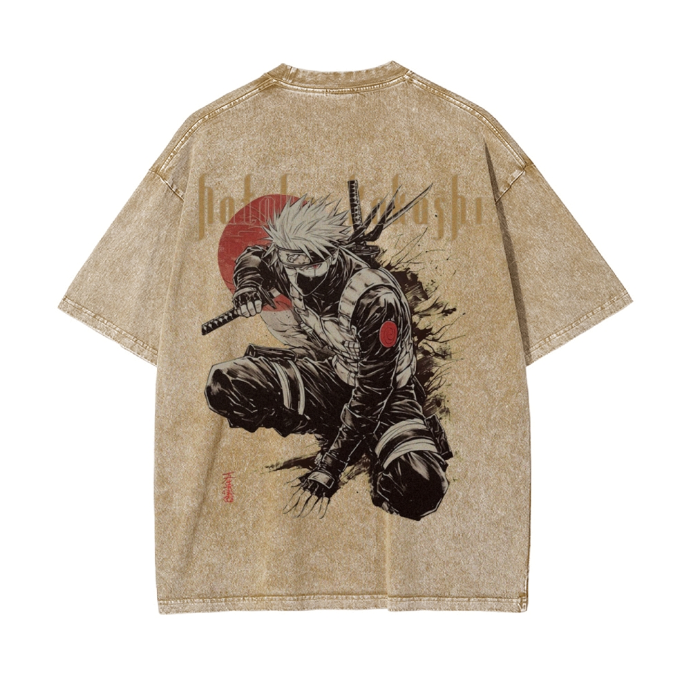 Kakashi Hatake Vintage Oversized T-Shirt | NARUTO