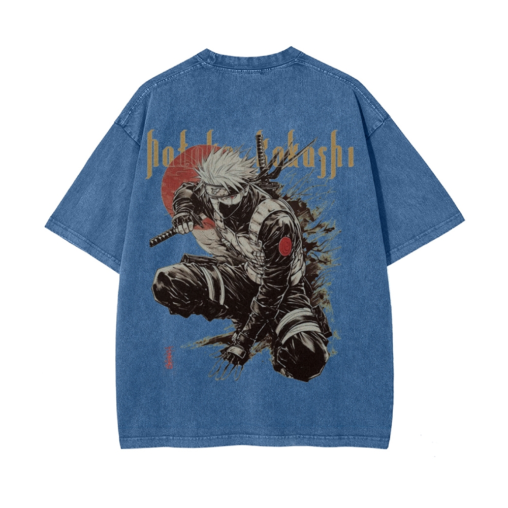 Kakashi Hatake Vintage Oversized T-Shirt | NARUTO