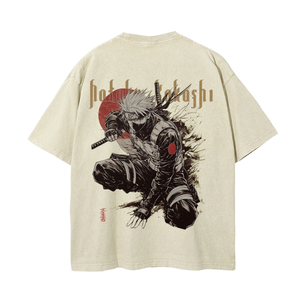Kakashi Hatake Vintage Oversized T-Shirt | NARUTO