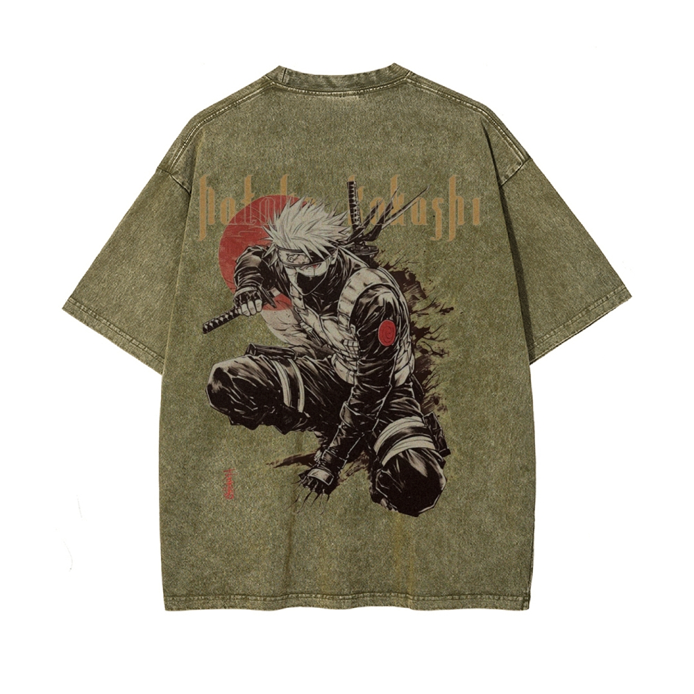 Kakashi Hatake Vintage Oversized T-Shirt | NARUTO