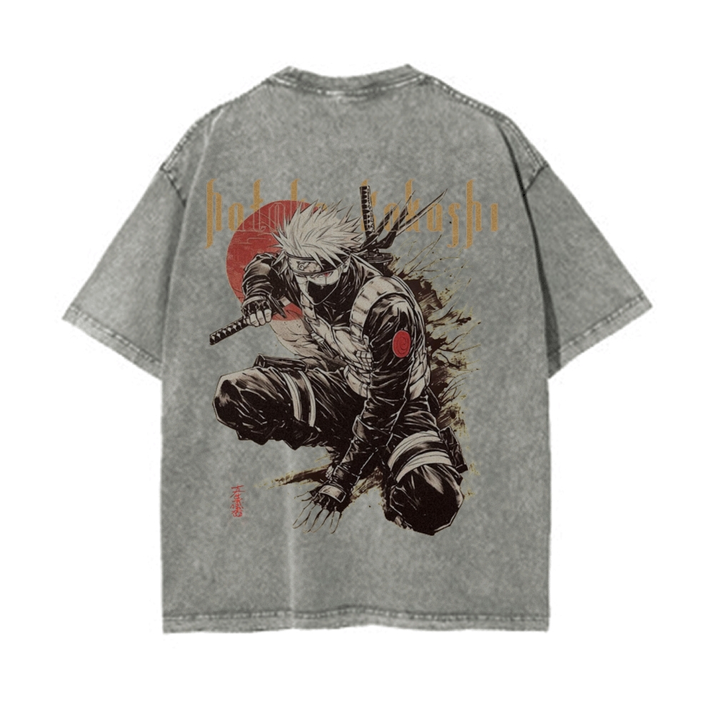 Kakashi Hatake Vintage Oversized T-Shirt | NARUTO