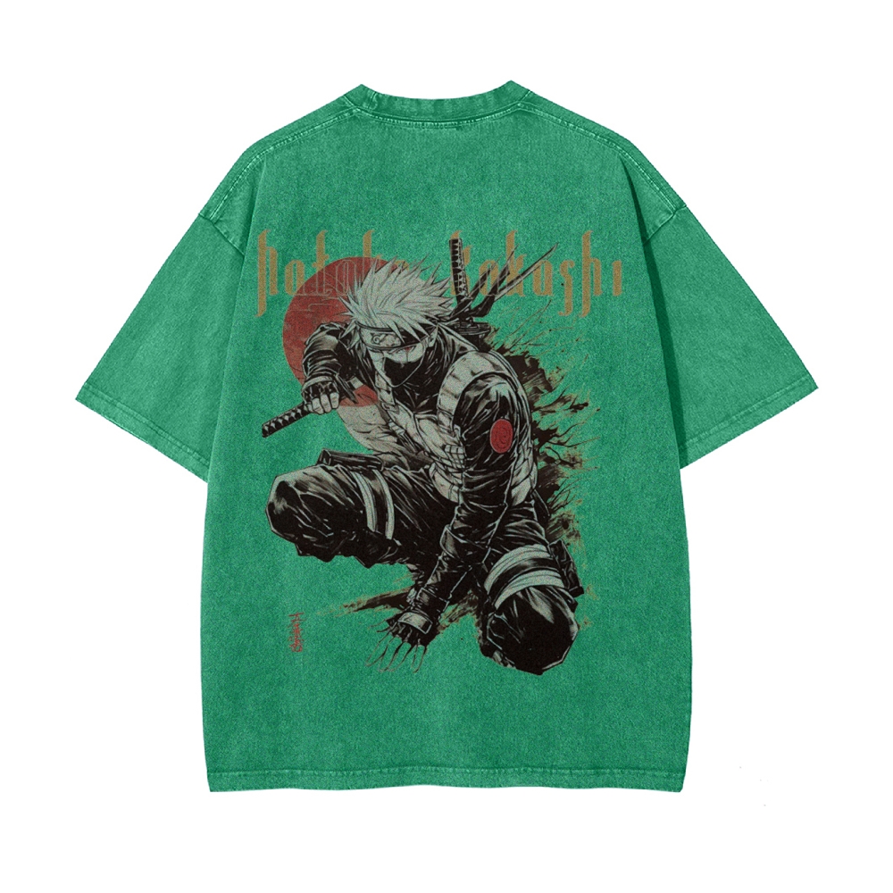 Kakashi Hatake Vintage Oversized T-Shirt | NARUTO
