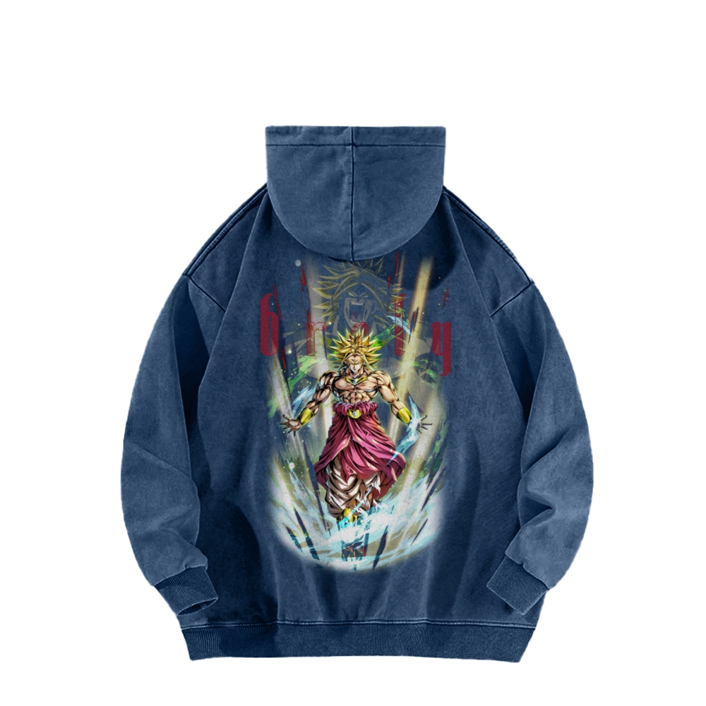 Casual Washed Hoodie 2410001520