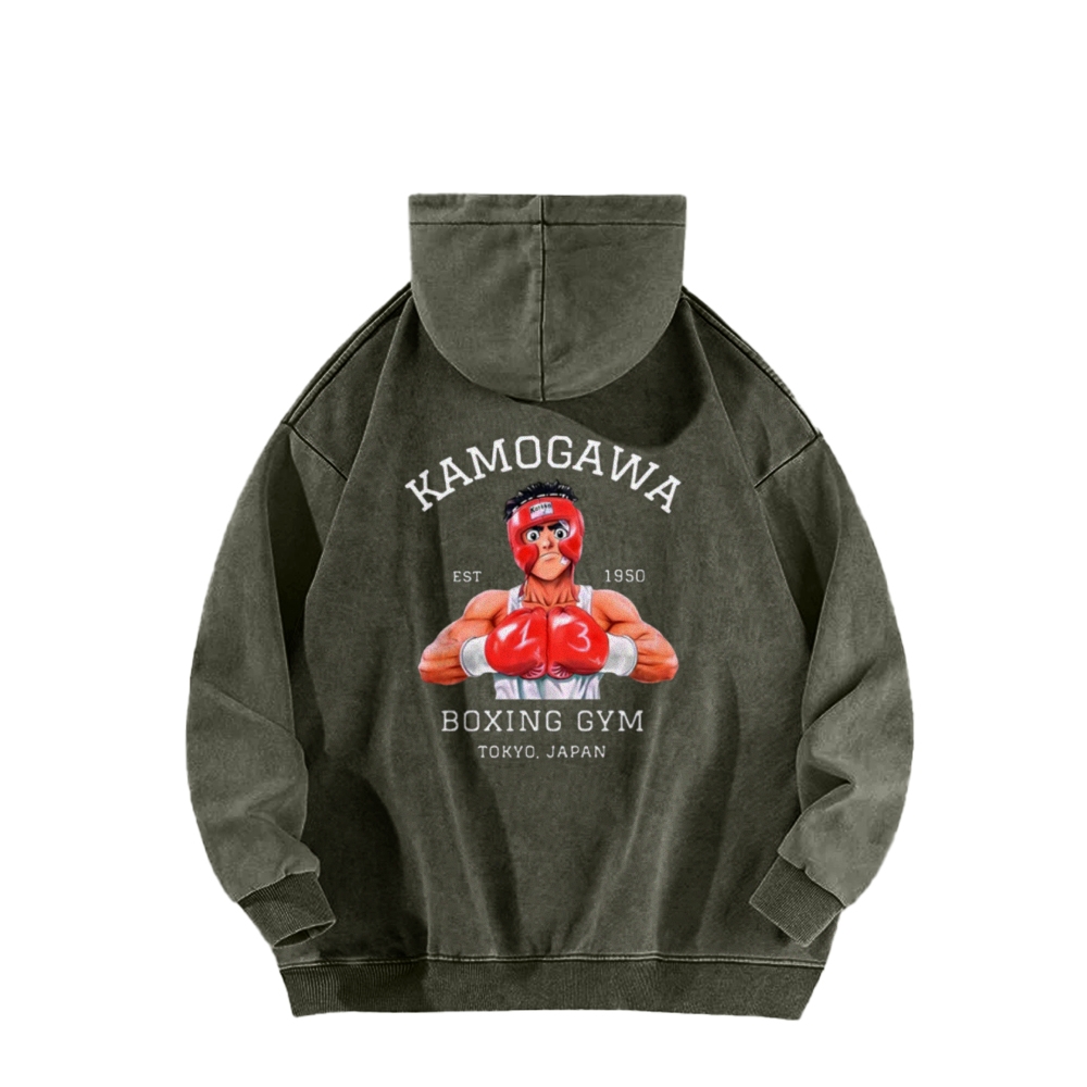 Boxer's Test Casual Washed Hoodie