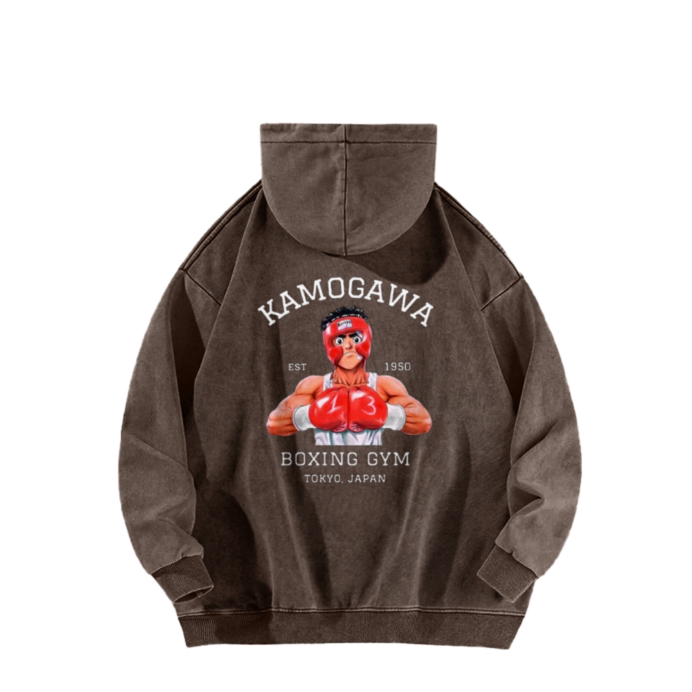 Boxer's Test Casual Washed Hoodie