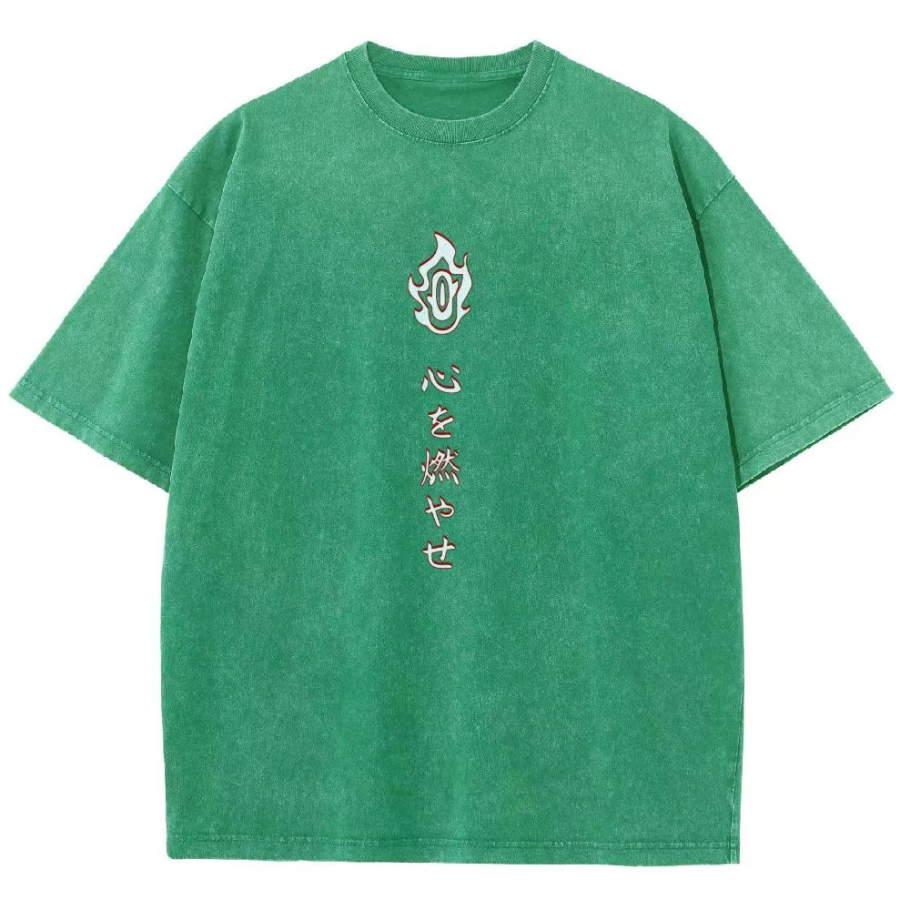 Rengoku Kyoujurou Vintage Oversized T-Shirt | Demon Slayer