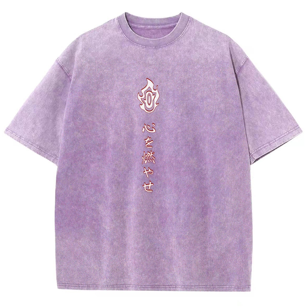 Rengoku Kyoujurou Vintage Oversized T-Shirt | Demon Slayer