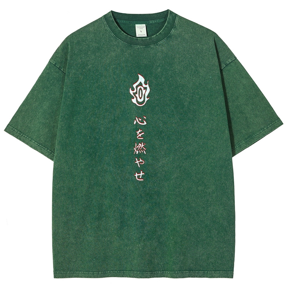 Rengoku Kyoujurou Vintage Oversized T-Shirt | Demon Slayer