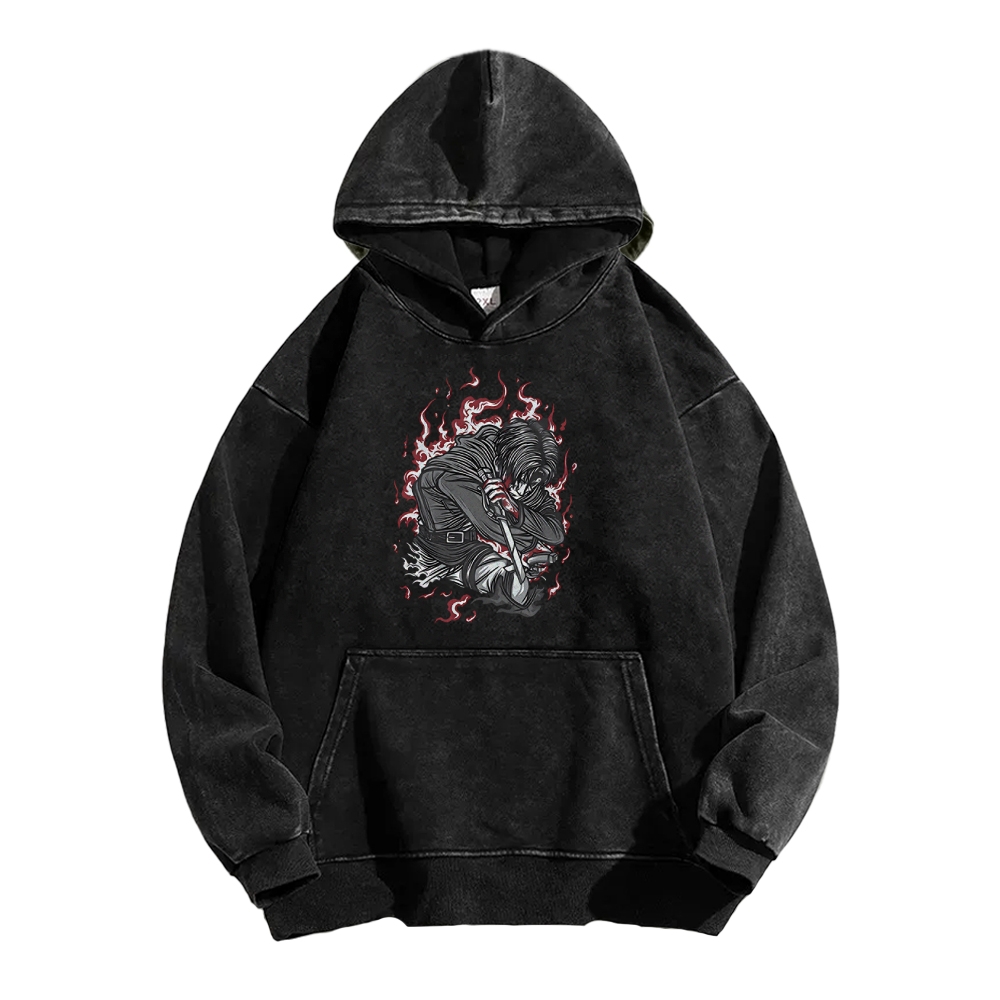 LEVI ACKERMAN VINTAGE HOODIE