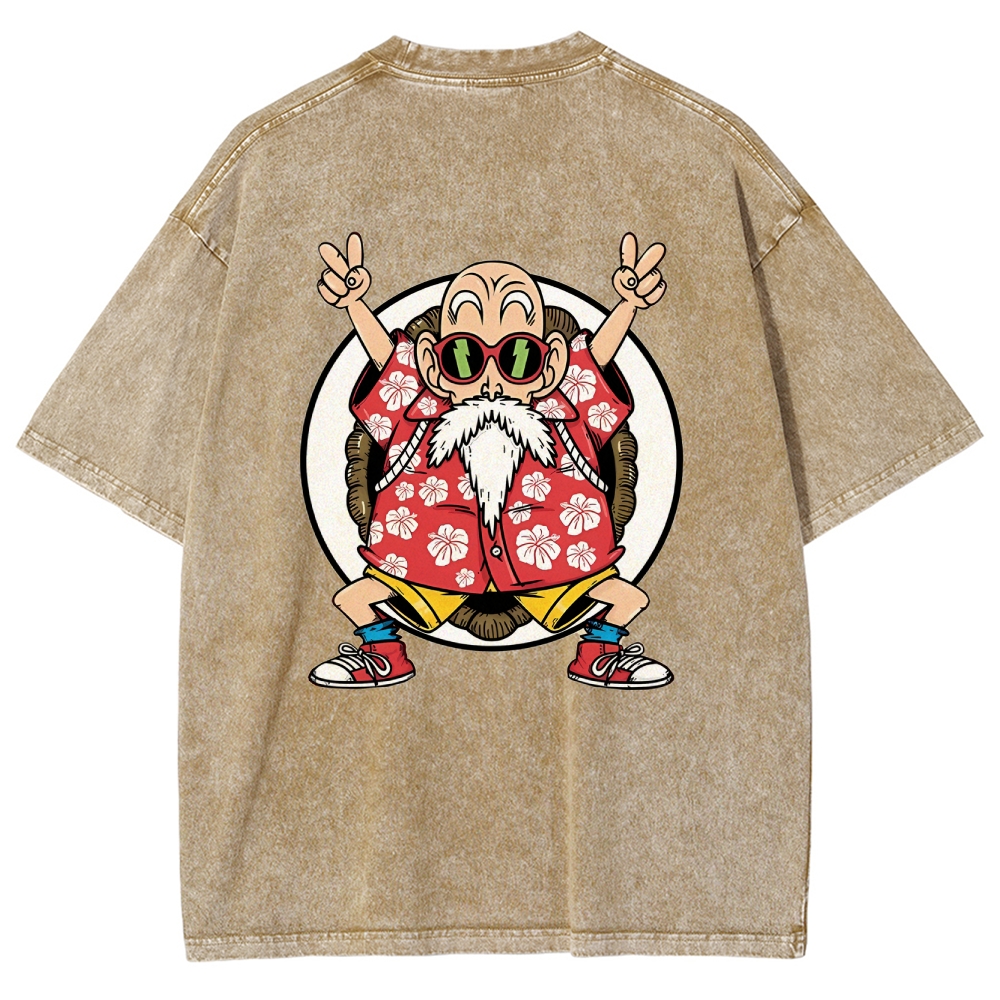 MASTER ROSHI Vintage Oversized T-Shirt | DRAGON BALL SUPER