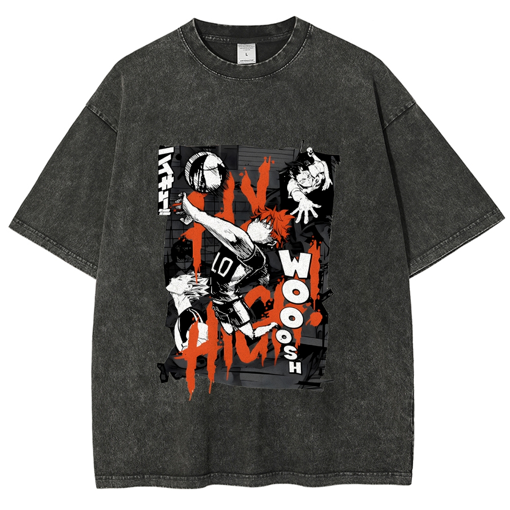 Shoyo Hinata Vintage Oversized T-Shirt | Haikyu