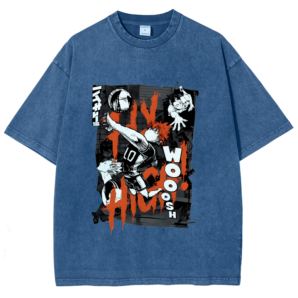 Shoyo Hinata Vintage Oversized T-Shirt | Haikyu