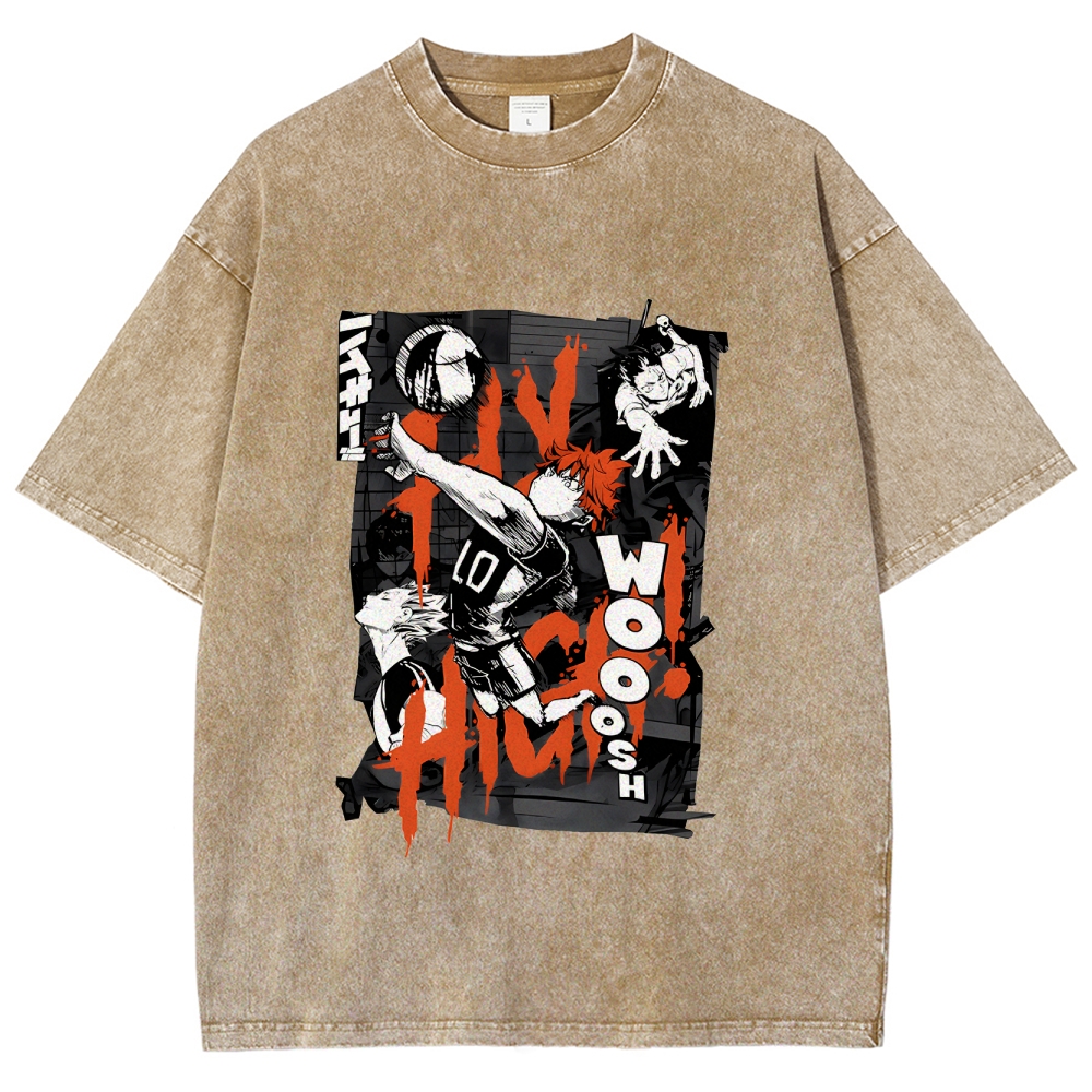 Shoyo Hinata Vintage Oversized T-Shirt | Haikyu