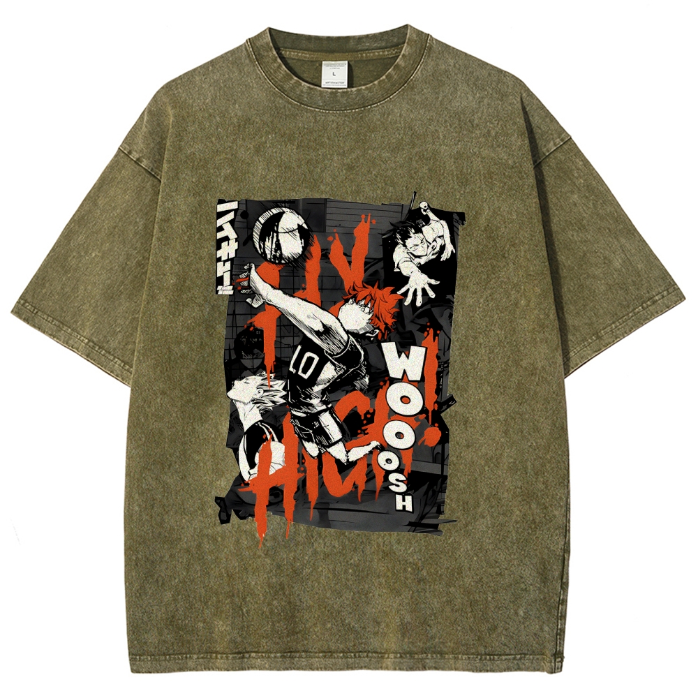 Shoyo Hinata Vintage Oversized T-Shirt | Haikyu