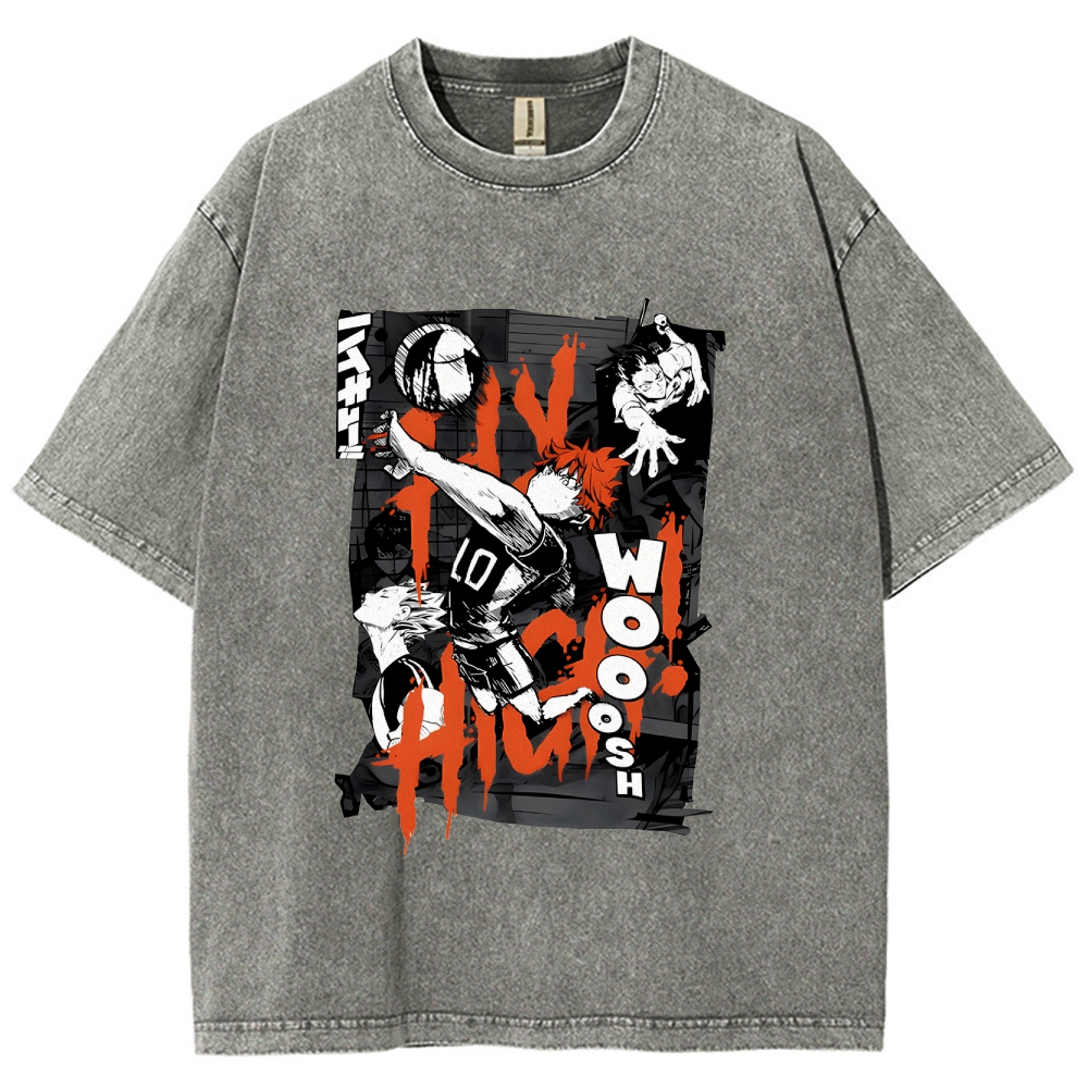 Shoyo Hinata Vintage Oversized T-Shirt | Haikyu