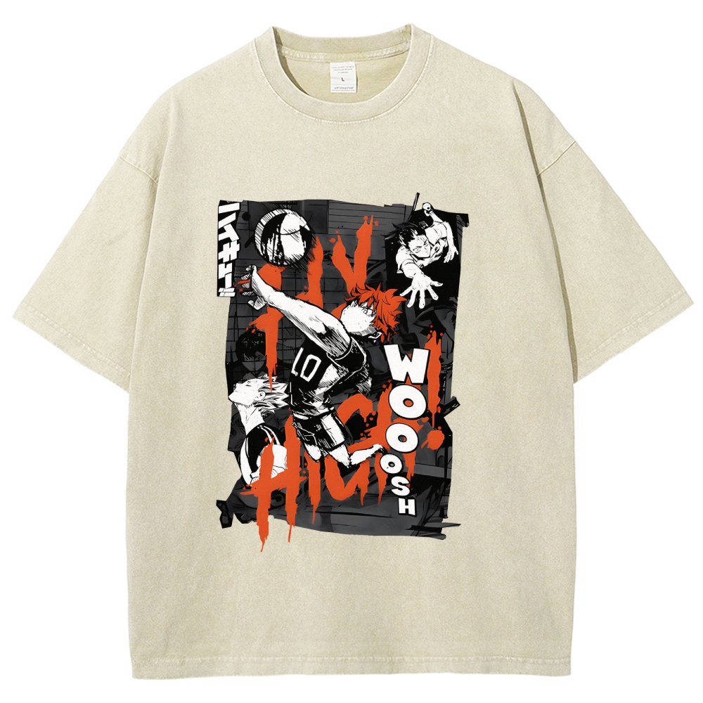Shoyo Hinata Vintage Oversized T-Shirt | Haikyu