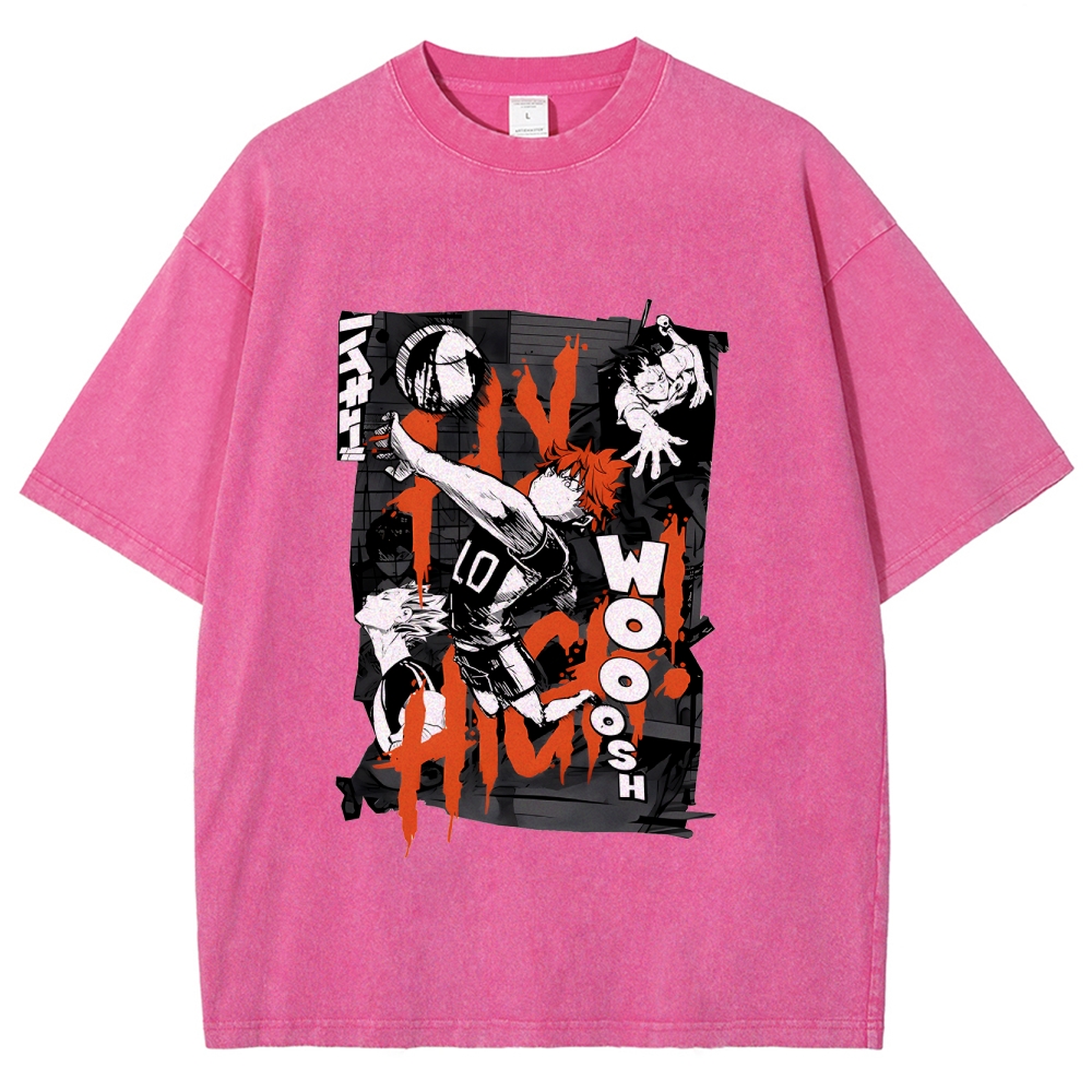Shoyo Hinata Vintage Oversized T-Shirt | Haikyu