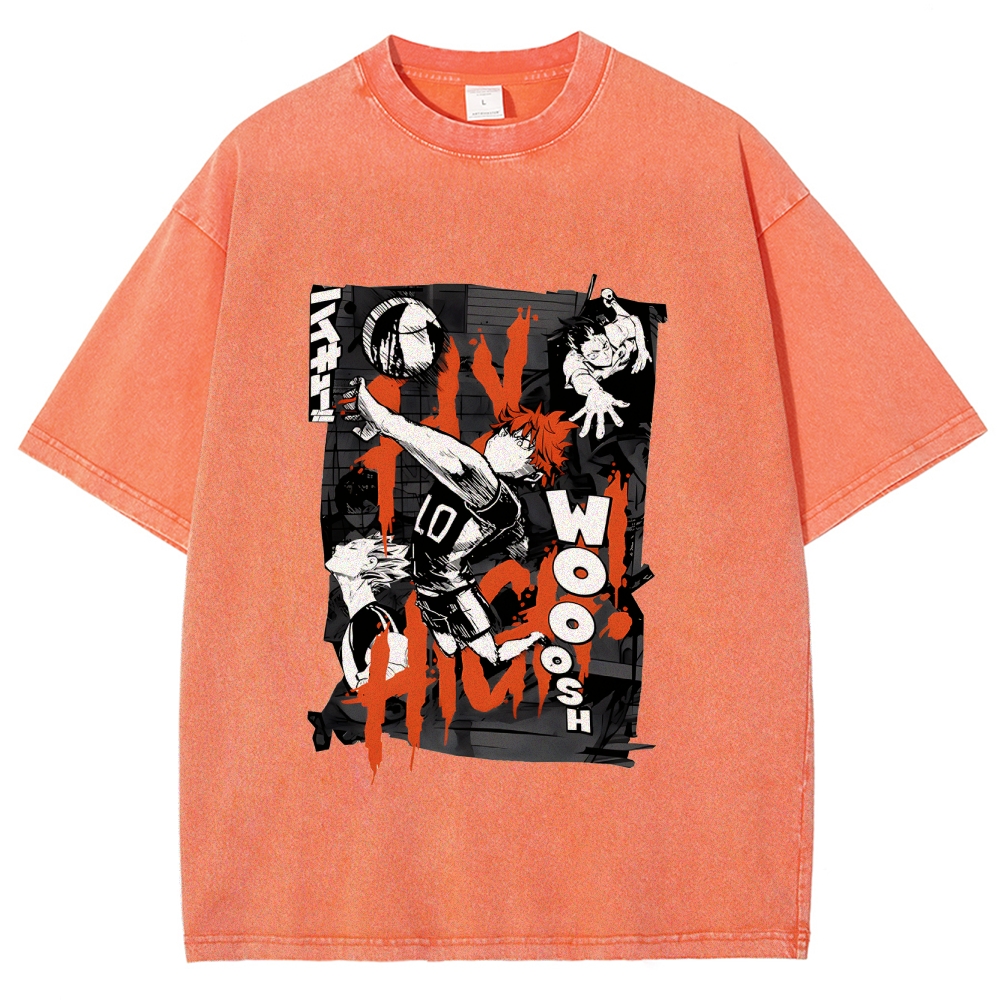 Shoyo Hinata Vintage Oversized T-Shirt | Haikyu