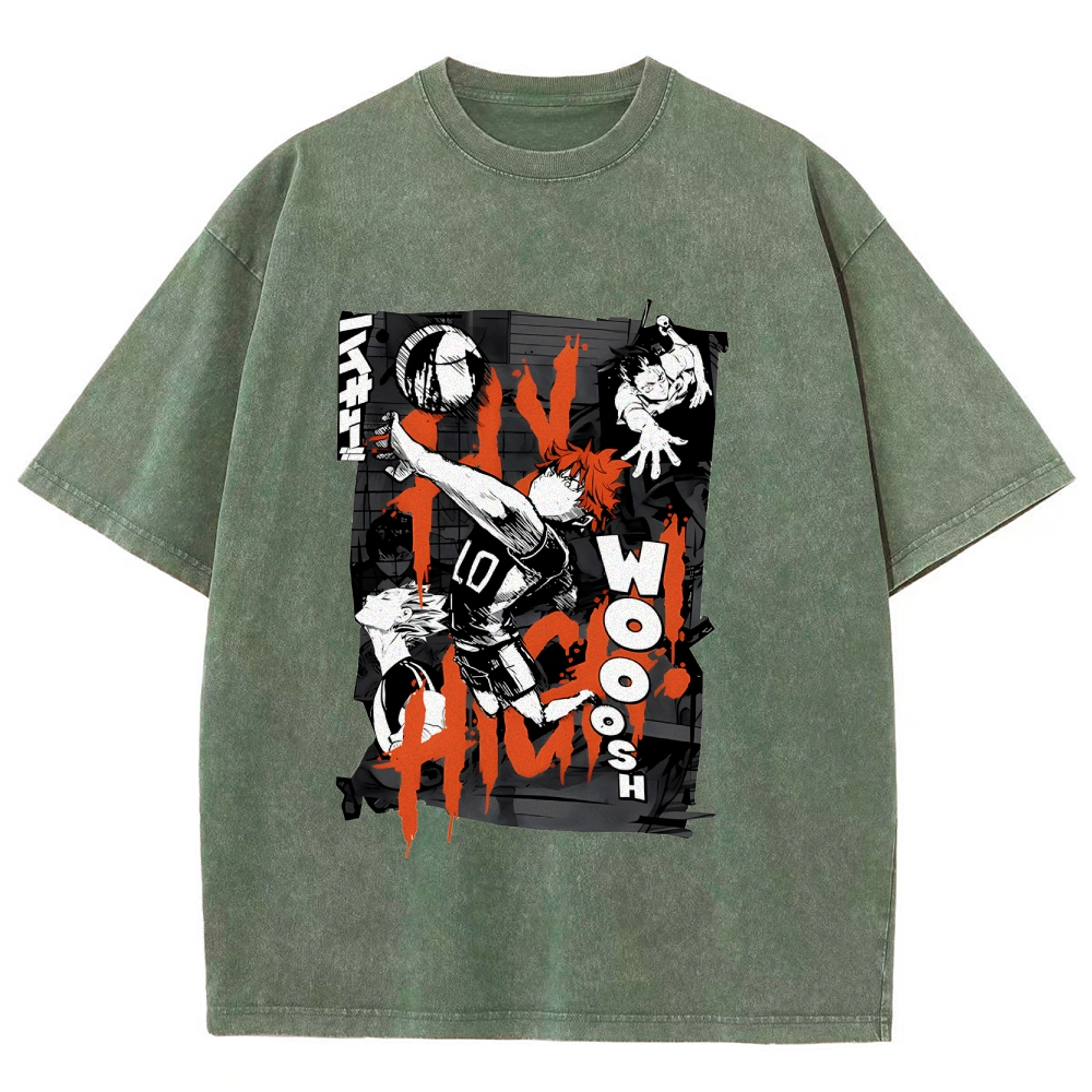 Shoyo Hinata Vintage Oversized T-Shirt | Haikyu