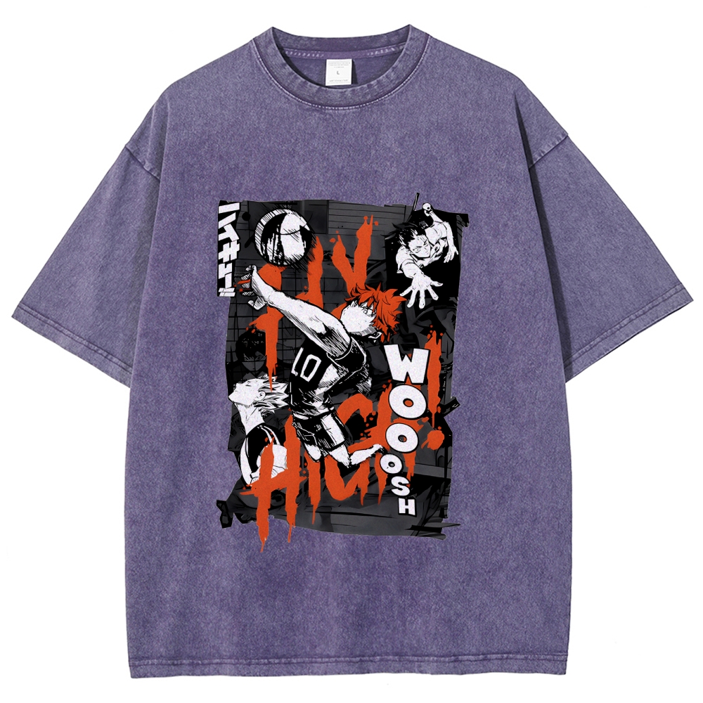 Shoyo Hinata Vintage Oversized T-Shirt | Haikyu