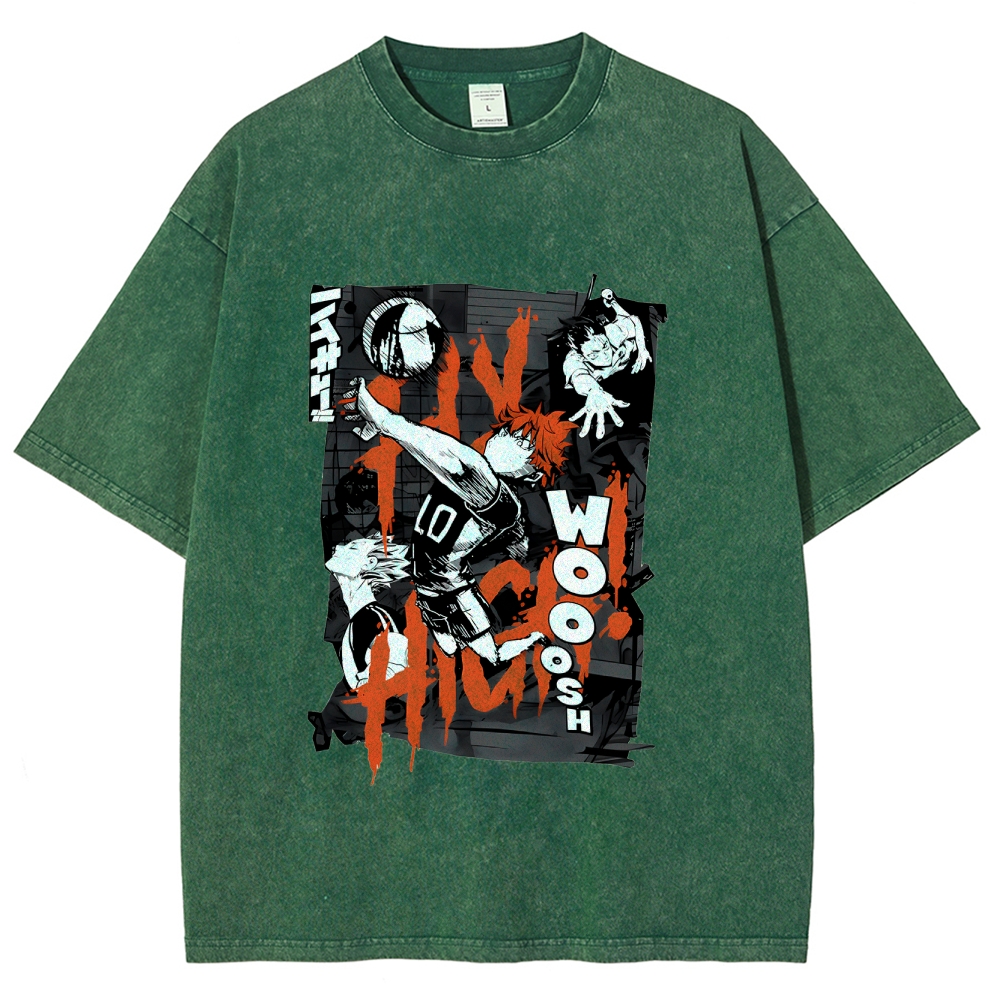 Shoyo Hinata Vintage Oversized T-Shirt | Haikyu