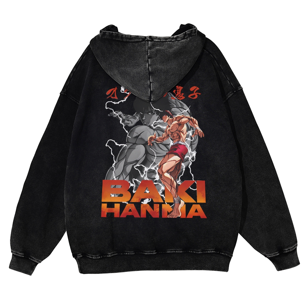 Hanma Baki Vintage Hoodie.