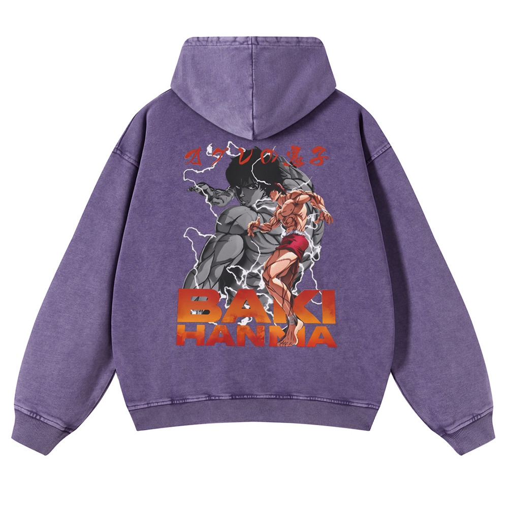 Hanma Baki Vintage Hoodie Hanma Baki Vintage Hoodie