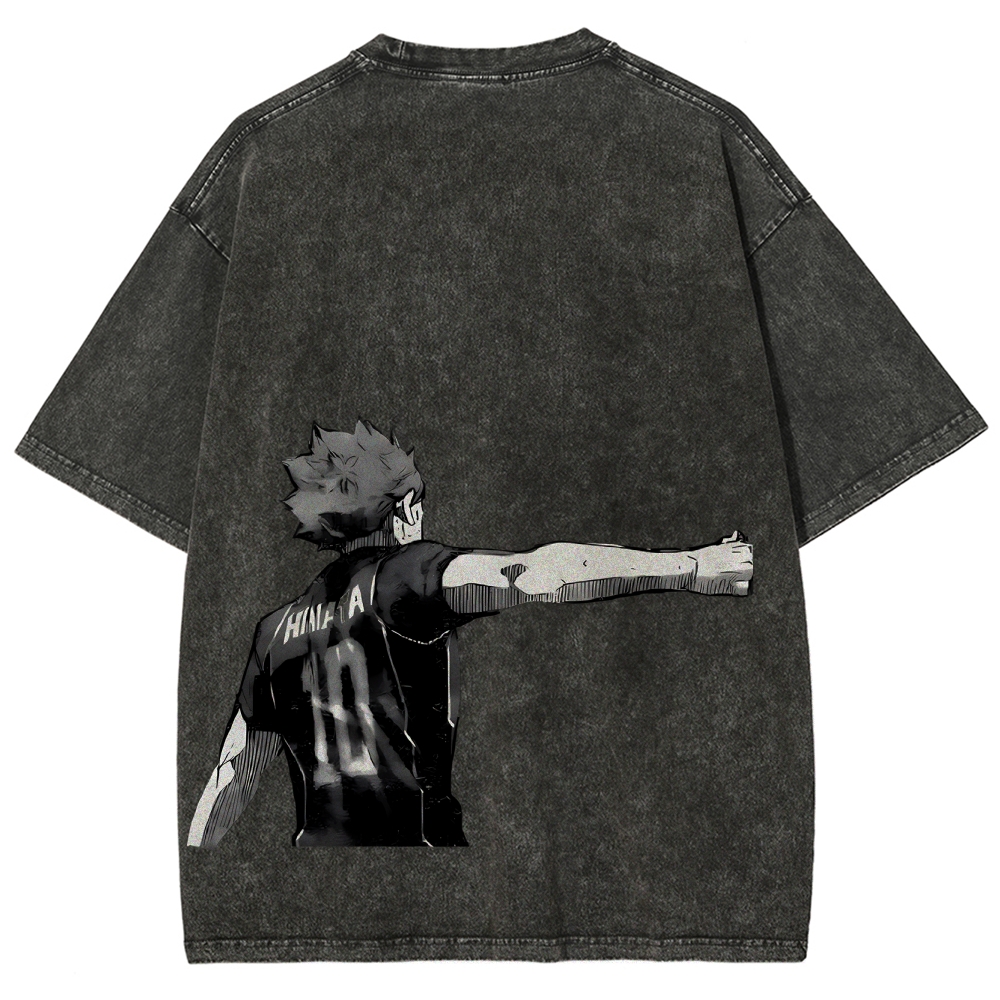 Shoyo Hinata Unisex Fit Washed T-Shirt