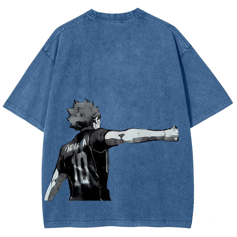 Shoyo Hinata Unisex Fit Washed T-Shirt