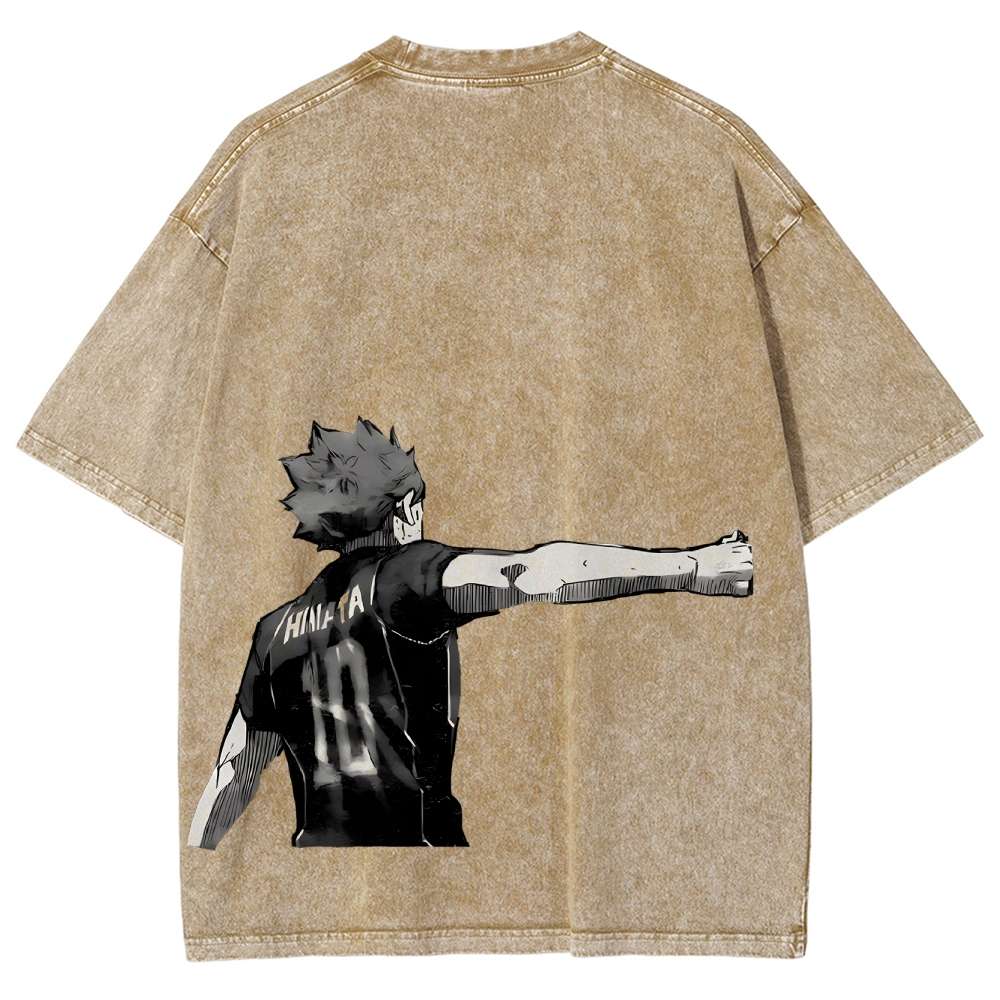 Shoyo Hinata Unisex Fit Washed T-Shirt