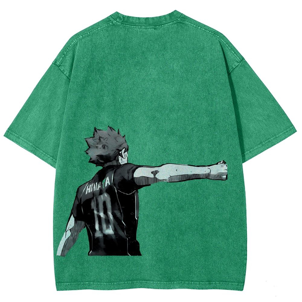 Shoyo Hinata Unisex Fit Washed T-Shirt
