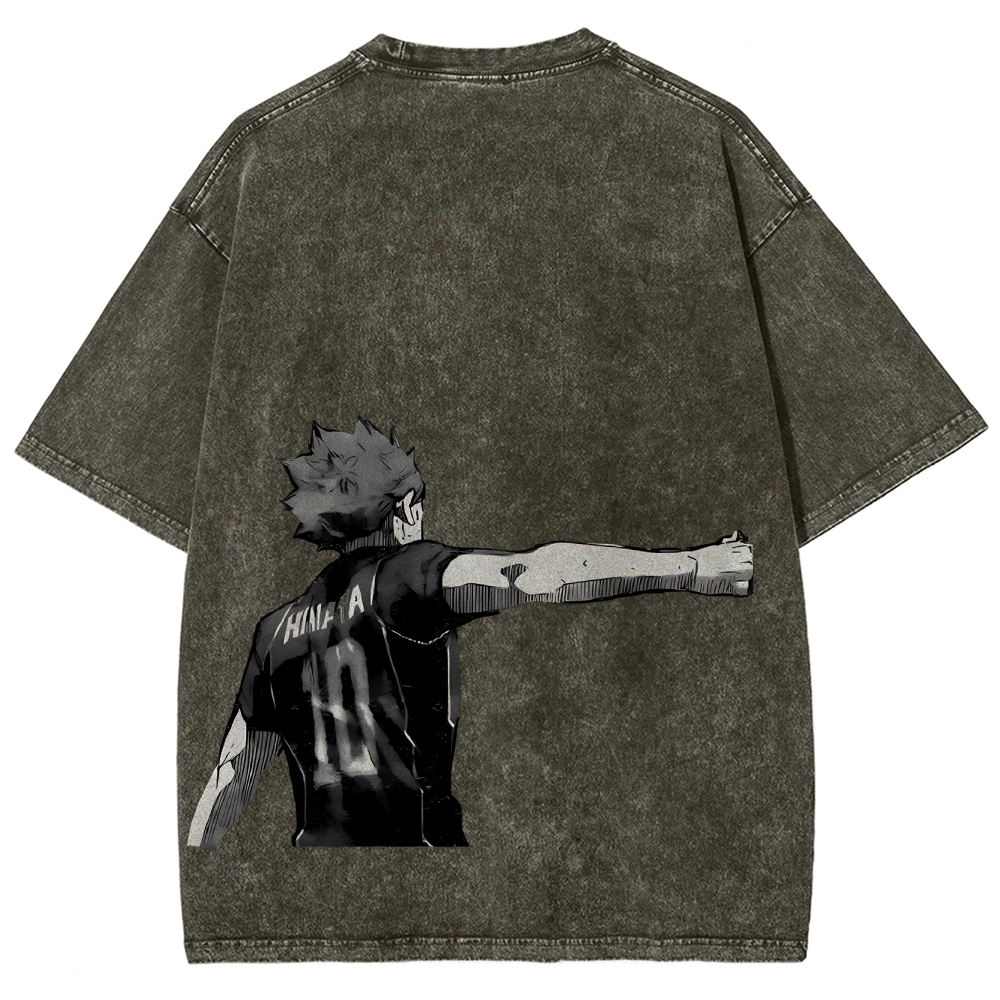 Shoyo Hinata Unisex Fit Washed T-Shirt