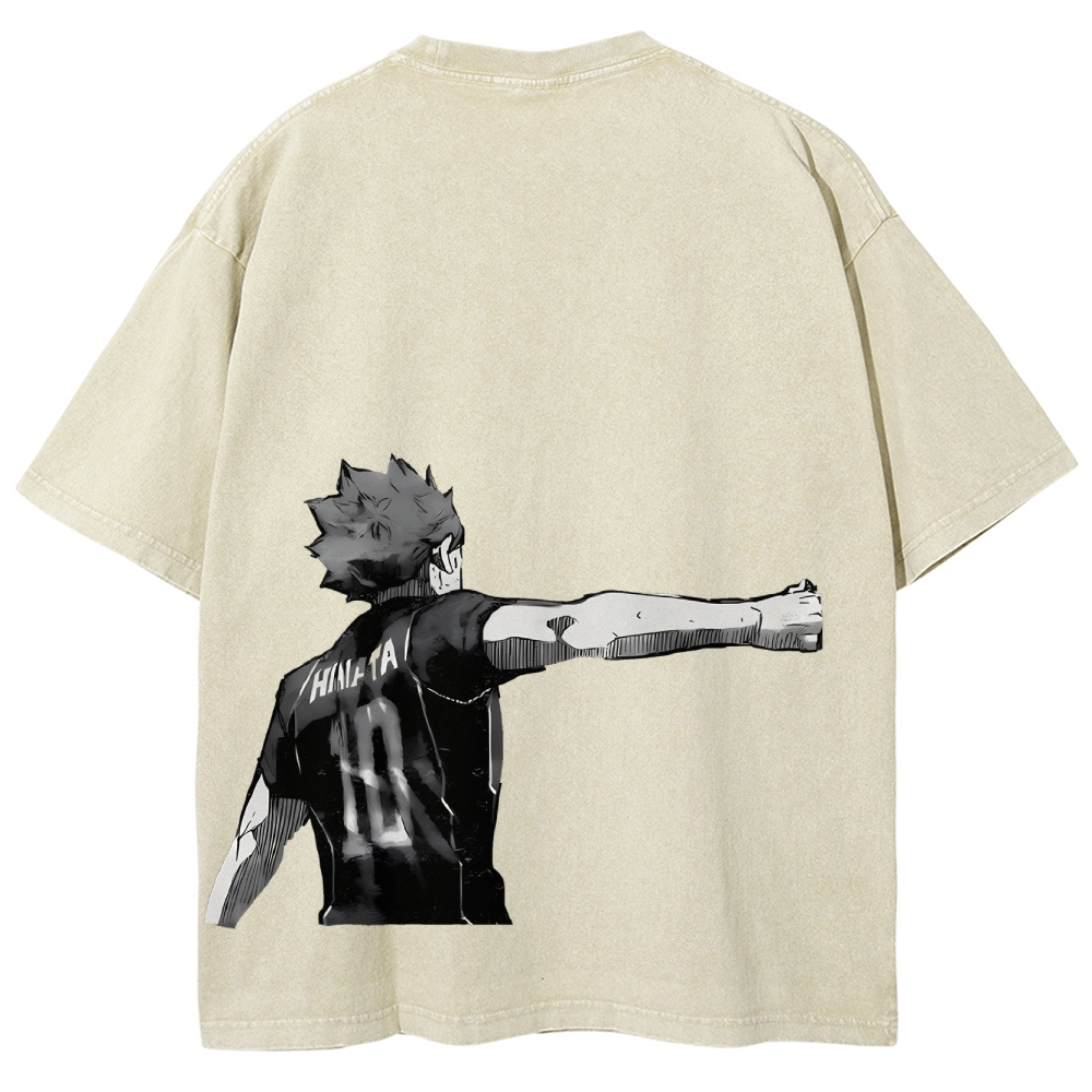Shoyo Hinata Unisex Fit Washed T-Shirt