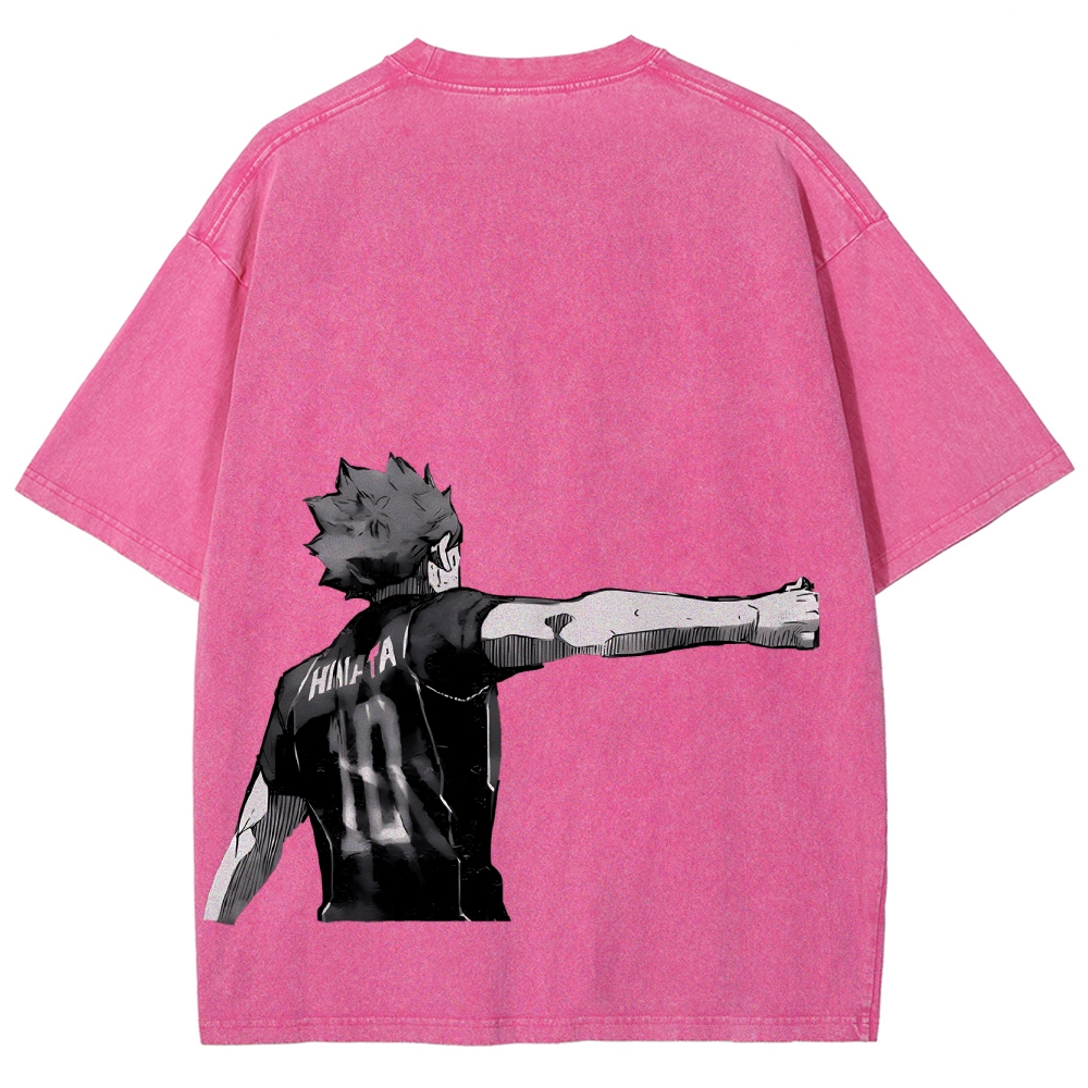 Shoyo Hinata Unisex Fit Washed T-Shirt