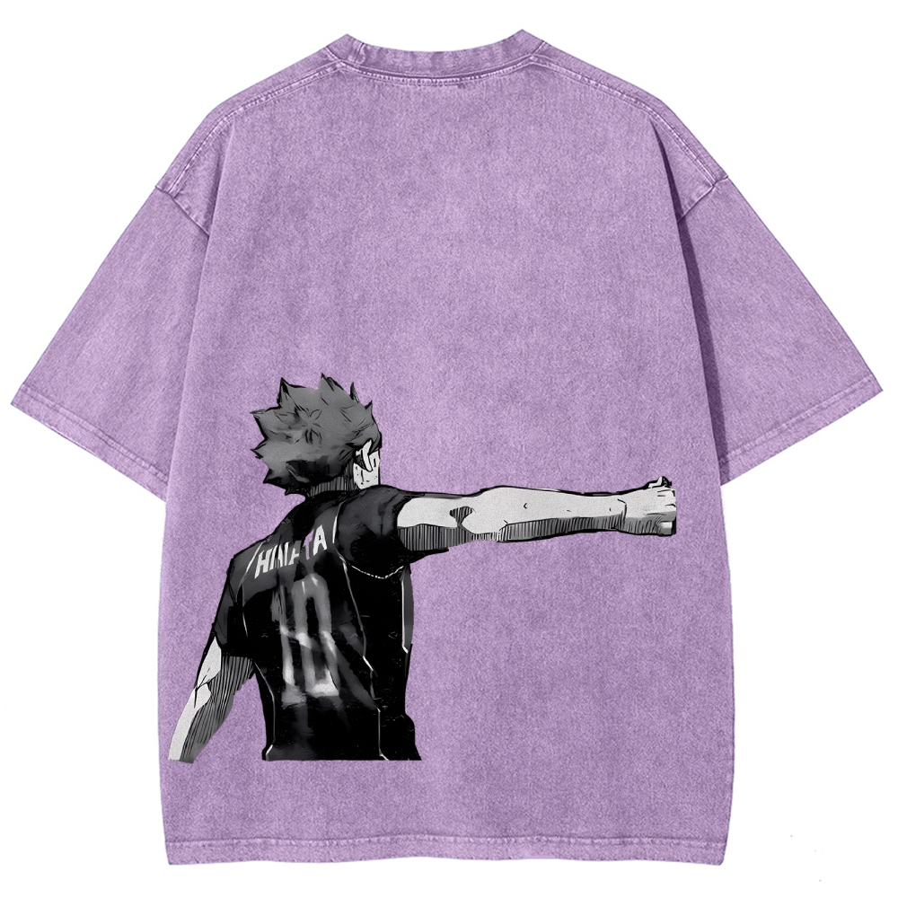 Shoyo Hinata Unisex Fit Washed T-Shirt