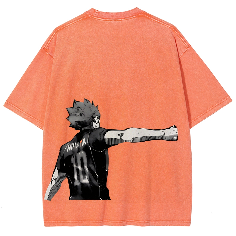 Shoyo Hinata Unisex Fit Washed T-Shirt