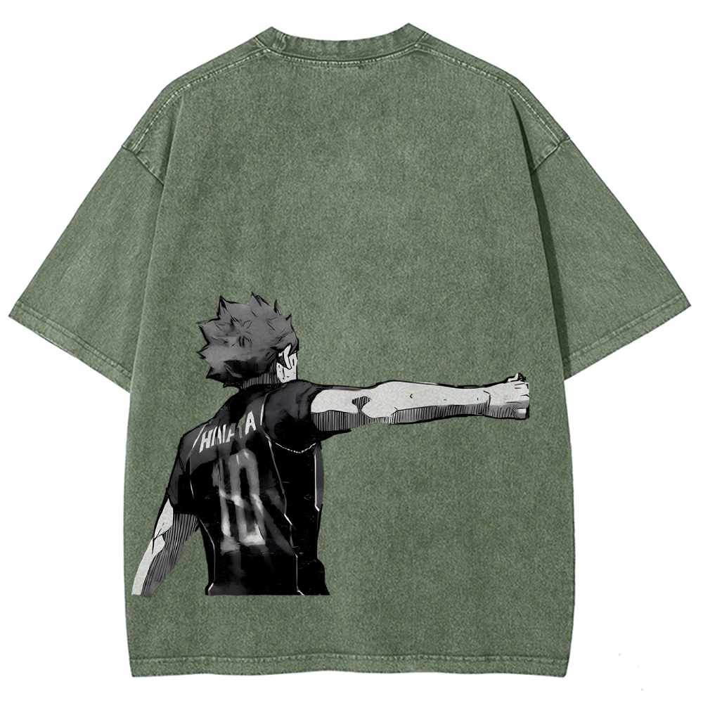 Shoyo Hinata Unisex Fit Washed T-Shirt