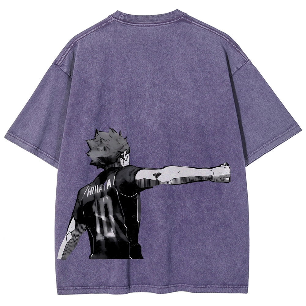 Shoyo Hinata Unisex Fit Washed T-Shirt