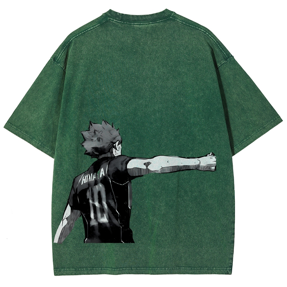 Shoyo Hinata Unisex Fit Washed T-Shirt