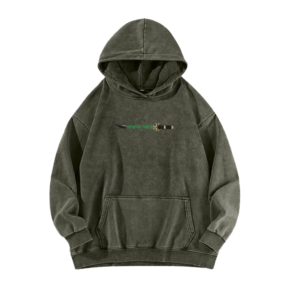 Zoro Vintage Washed Hoodie