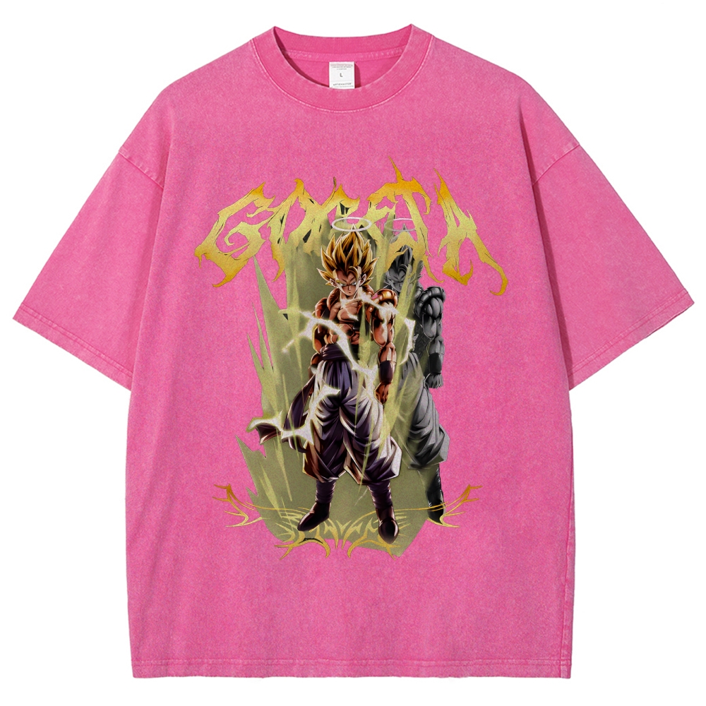 Gogeta Unisex Fit Washed T-Shirt | Dragon Ball Super