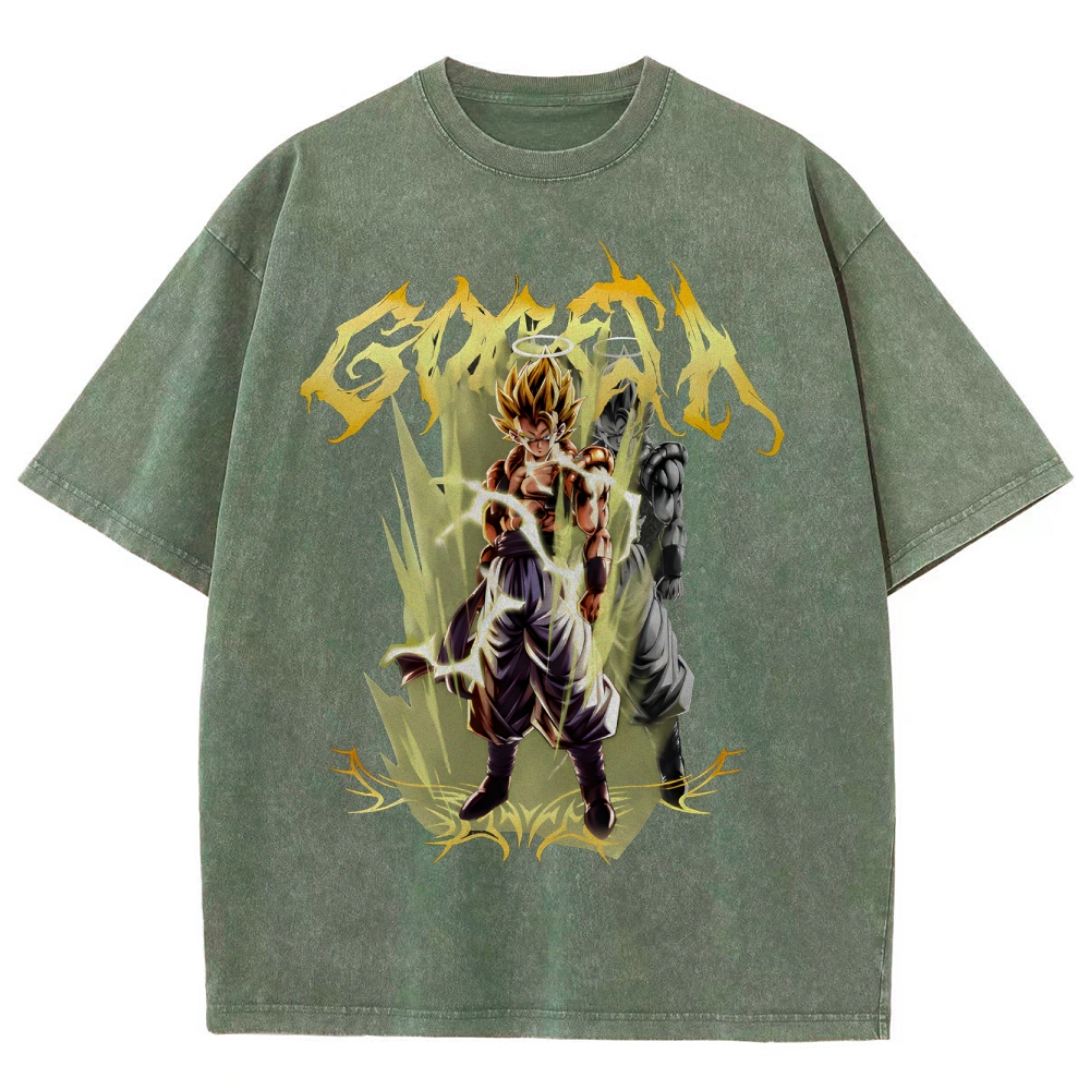 Gogeta Unisex Fit Washed T-Shirt | Dragon Ball Super