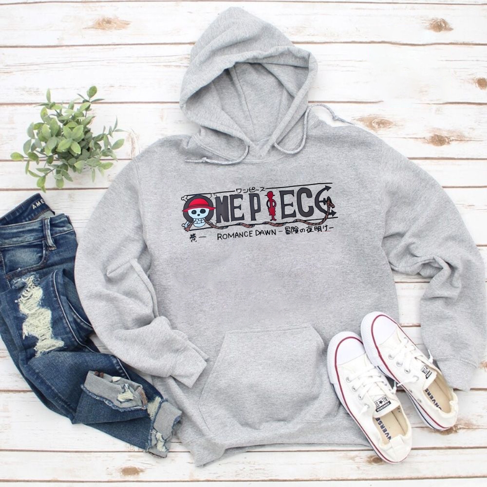 Unisex pure cotton hoodid sweatshirt Luffy