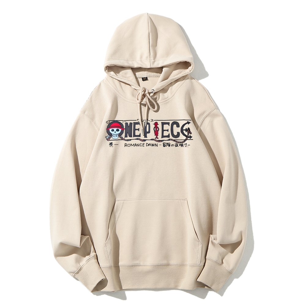 Unisex pure cotton hoodid sweatshirt Luffy