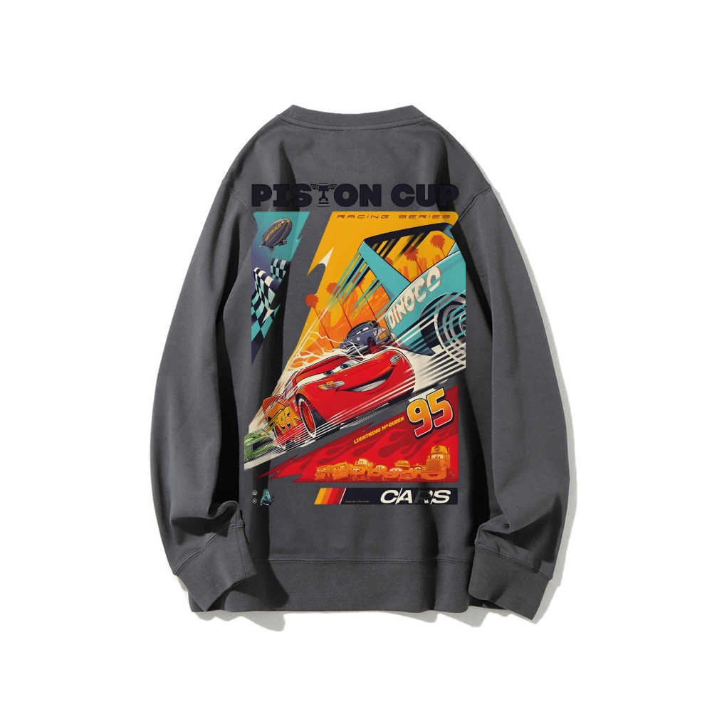 Casual Crewneck Sweatshirt|Crazy Racing McQueen