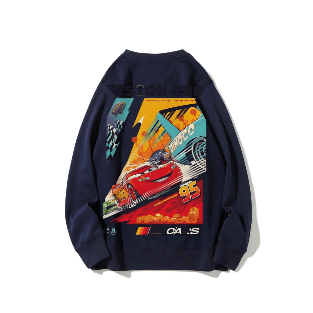 Casual Crewneck Sweatshirt|Crazy Racing McQueen
