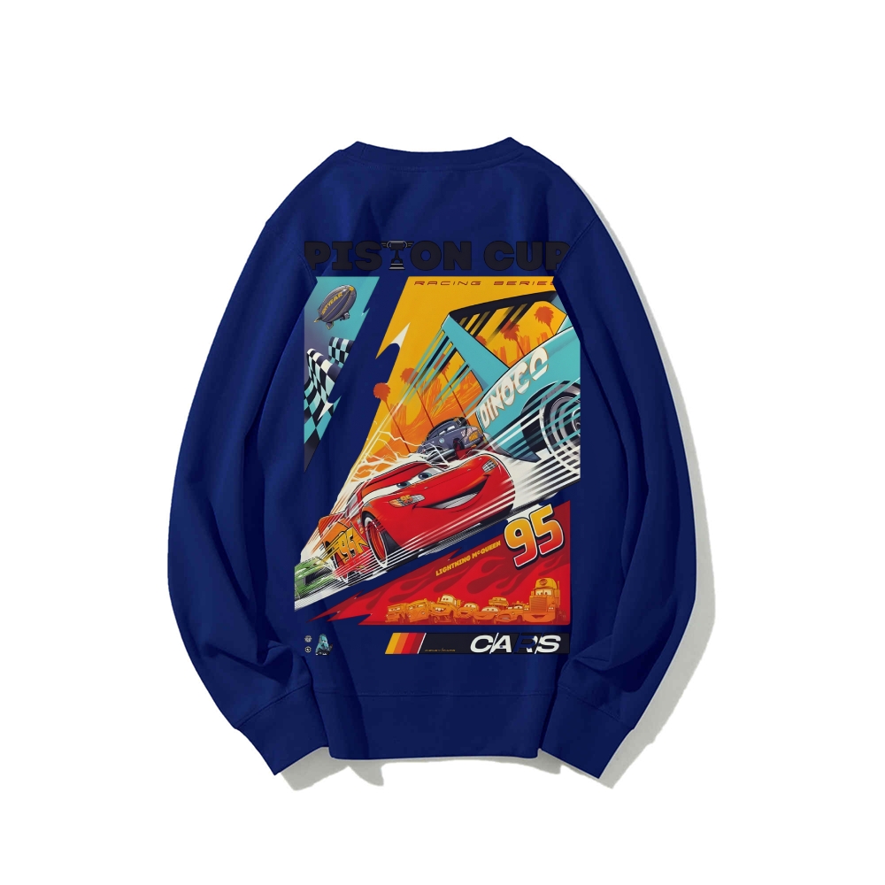 Casual Crewneck Sweatshirt|Crazy Racing McQueen