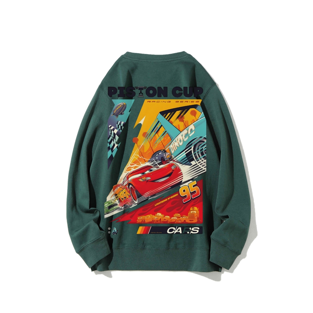 Casual Crewneck Sweatshirt|Crazy Racing McQueen