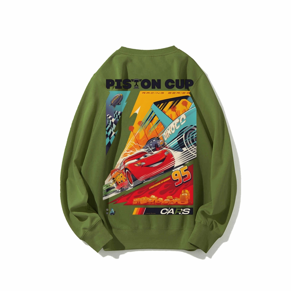 Casual Crewneck Sweatshirt|Crazy Racing McQueen